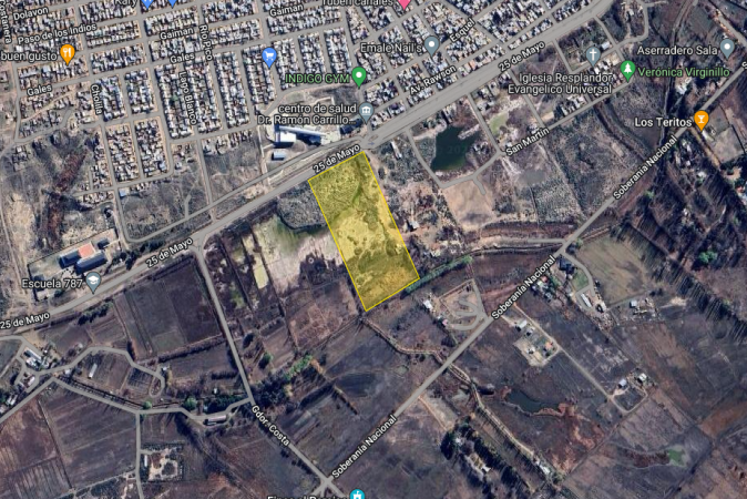 IMPORTANTE PROPIEDAD - 4Has  sobre Av. 25 d Mayo en Trelew