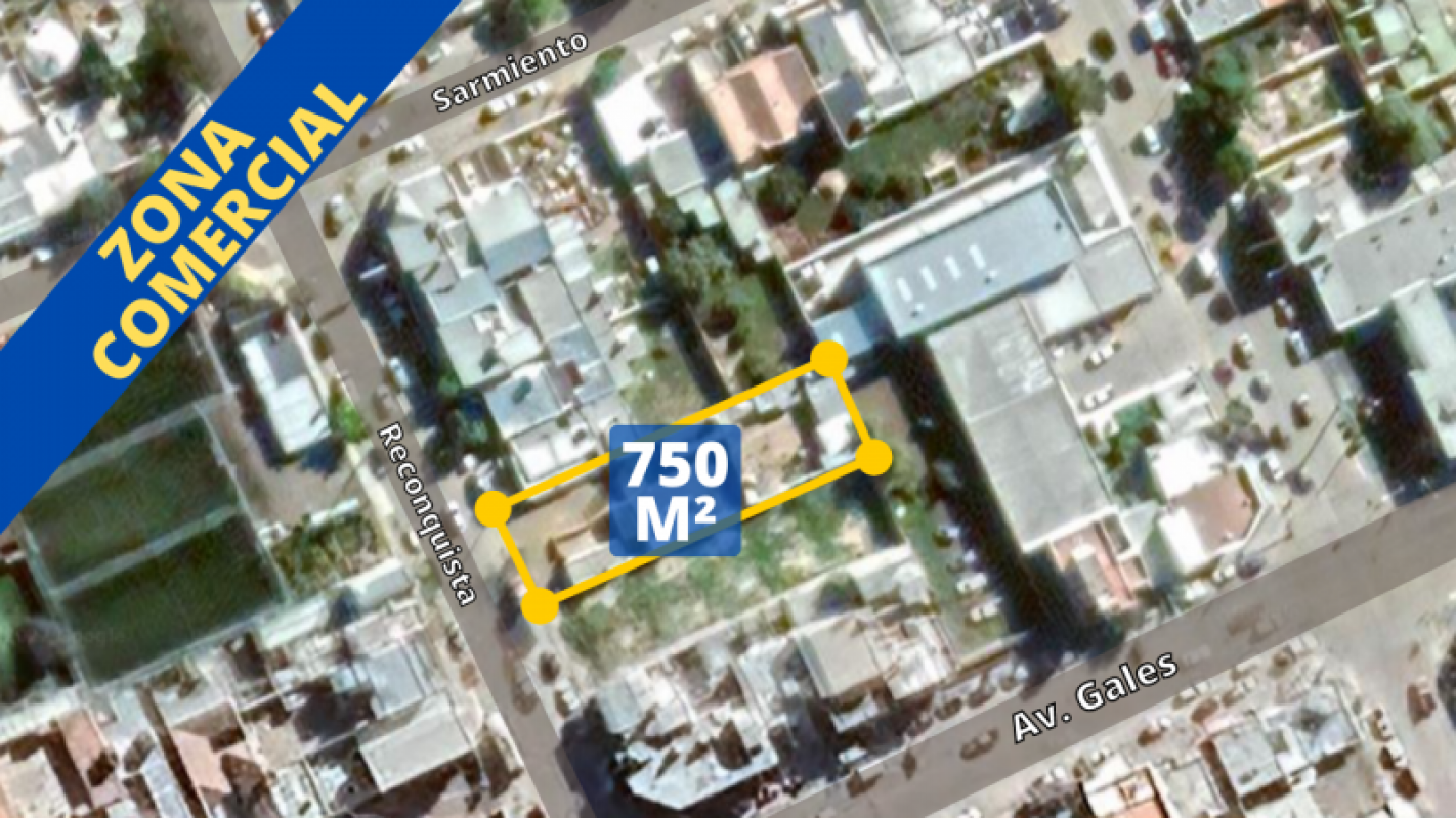 Terreno 750 M² RECONQUISTA 550